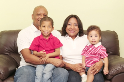 Portrait of a beautiful family